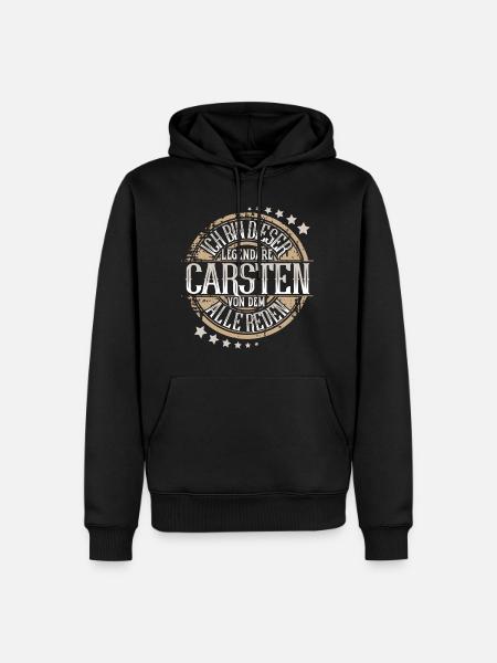 Carsten - Männer Premium Bio Hoodie - Schwarz