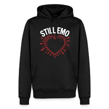 Still emo! Goth Emo Alternative Aesthetic - Men’s Premium Organic Hoodie - black - Front - Nico (187cm)
