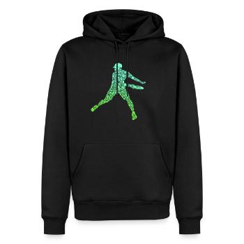 Discgolfer Symbole Discgolf Jungen Disc Golf - Männer Premium Bio Hoodie - Schwarz - Vorne - Nico (187cm)