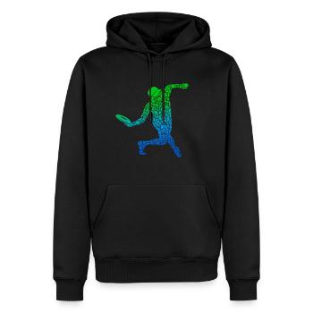 Disc Golf Disc Golf Sport Disc Golfeur Homme - Sweat à capuche Premium bio Homme - noir - Devant - Nico (187cm)