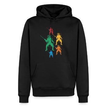 Fechter Fecht Fechtmeister Jungen Kinder Fechten - Männer Premium Bio Hoodie - Schwarz - Vorne - Nico (187cm)