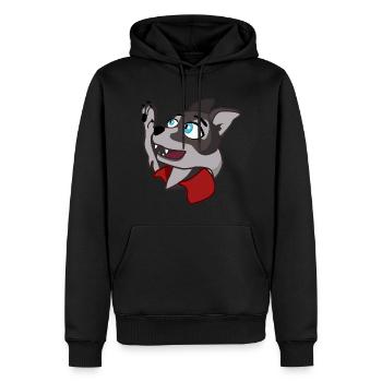 RedMun Hi - Men’s Premium Organic Hoodie - black - Front - Nico (187cm)