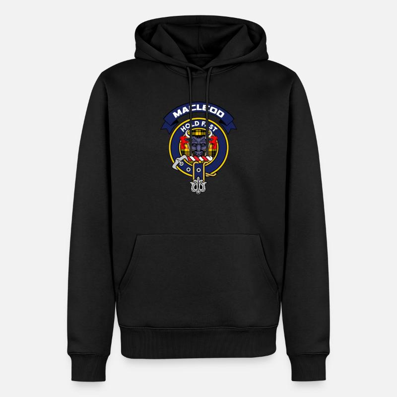 MacLeod écossais écossais tartan - Sweat à capuche Premium bio Homme - noir