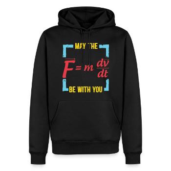 T-shirt Smart Mathematics de l’Université des Sciences - Sweat à capuche Premium bio Homme - noir - Devant - Nico (187cm)
