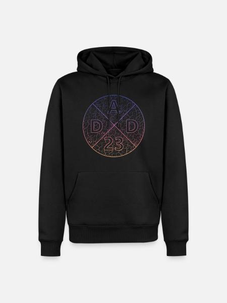 DAD 23 dad23 - Männer Premium Bio Hoodie - Schwarz