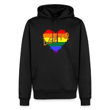 LGBTQ love Pride Gay - Männer Premium Bio Hoodie - Schwarz - Vorne - Nico (187cm)