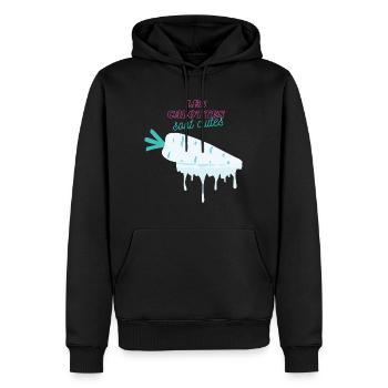 Die Schädeldecken sind gekocht - Humor 2023 - Männer Premium Bio Hoodie - Schwarz - Vorne - Nico (187cm)