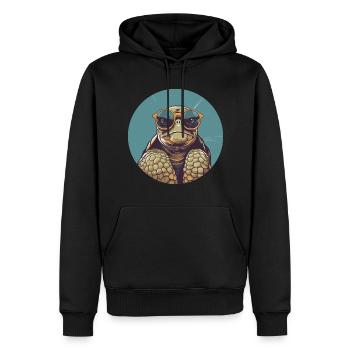 Turtle, Reptile, Turtle, Chelonian - Men’s Premium Organic Hoodie - black - Front - Nico (187cm)