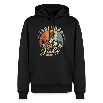 Juli 1968 Jahrestag Juli 1968 Juli - Männer Premium Bio Hoodie - Schwarz - Vorne - Nico (187cm)