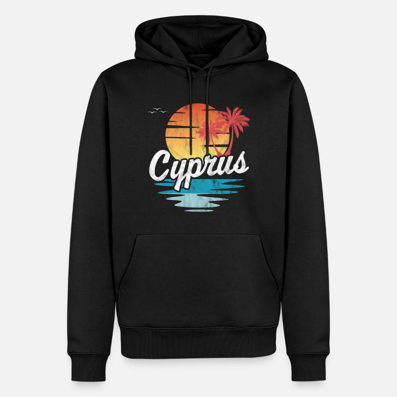 Zypern - Männer Premium Bio Hoodie - Schwarz