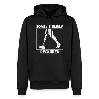Certains membres de l’assemblée nécessitaient des amputés - Sweat à capuche Premium bio Homme - noir - Devant - Nico (187cm)