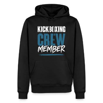Kickboxing Crew - Männer Premium Bio Hoodie - Schwarz - Vorne - Nico (187cm)