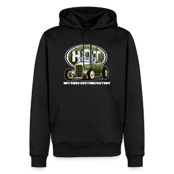 Hot Rod - Männer Premium Bio Hoodie - Schwarz - Vorne - Nico (187cm)