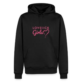 Liebeskummer Mädchen Blackpink - Männer Premium Bio Hoodie - Schwarz - Vorne - Nico (187cm)