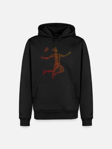 Badminton Players Men Squash Women - Men’s Premium Organic Hoodie - black