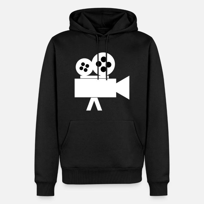 Caméra - Sweat à capuche Premium bio Homme - noir