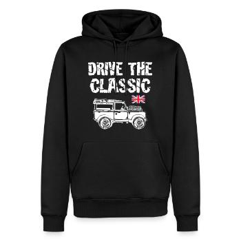 Conduisez le Classic - Sweat à capuche Premium bio Homme - noir - Devant - Nico (187cm)