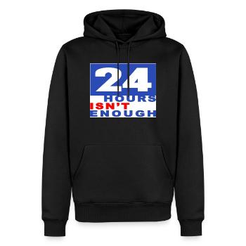 Comfort T-Shirt 24 hours - Männer Premium Bio Hoodie - Schwarz - Vorne - Nico (187cm)
