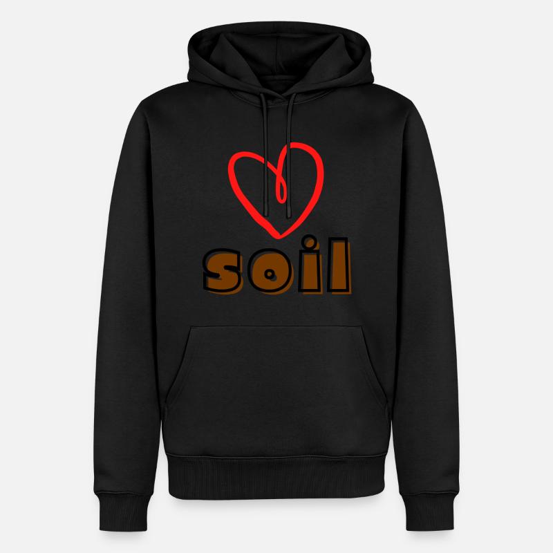 Aimer le sol - Sweat à capuche Premium bio Homme - noir