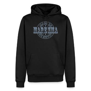 made in maremma m1k2 - Männer Premium Bio Hoodie - Schwarz - Vorne - Nico (187cm)