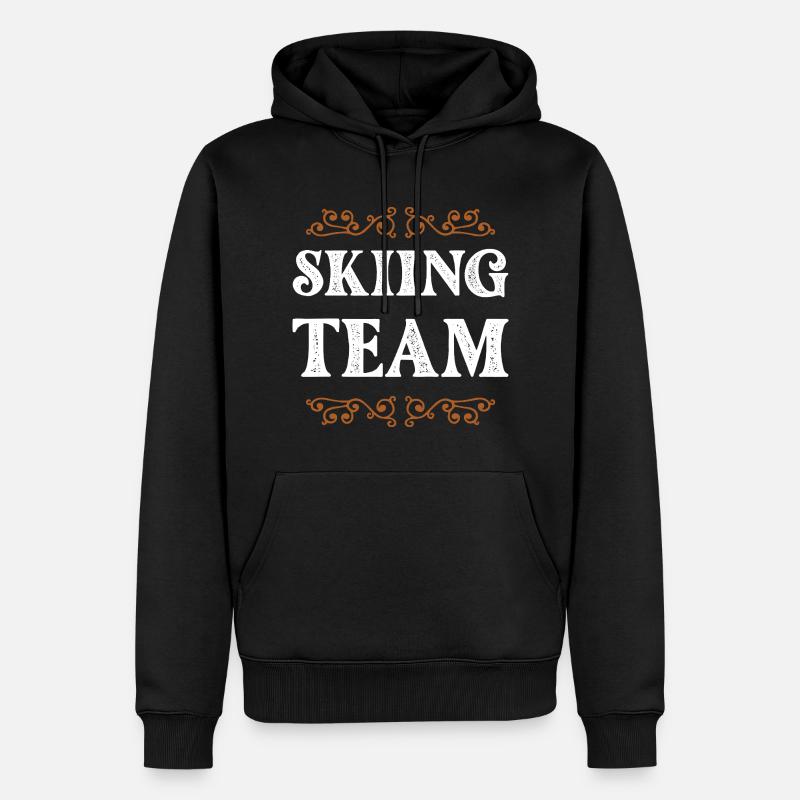 Équipe de ski - Sweat à capuche Premium bio Homme - noir