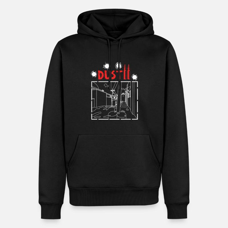 DUST II - Sweat à capuche Premium bio Homme - noir