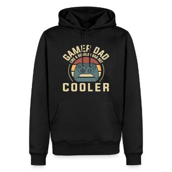 Meilleur père - Sweat à capuche Premium bio Homme - noir - Devant - Nico (187cm)