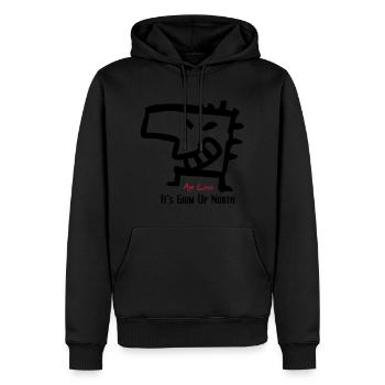 Grim up north - Männer Premium Bio Hoodie - Schwarz - Vorne - Nico (187cm)