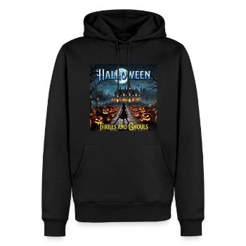 Halloween TG2 - Sweat à capuche Premium bio Homme - noir - Devant - Nico (187cm)
