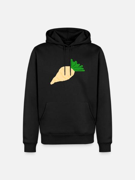 Radish sugar beet root vegetables - Men’s Premium Organic Hoodie - black