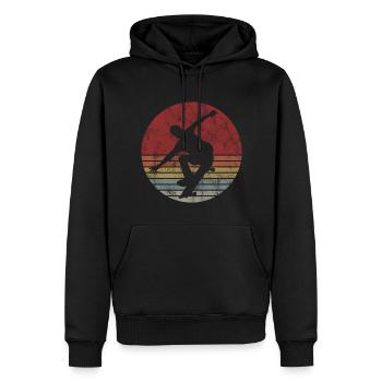 Skateboarder Skateboard Skater Skate Skateing - Männer Premium Bio Hoodie - Schwarz - Vorne - Nico (187cm)