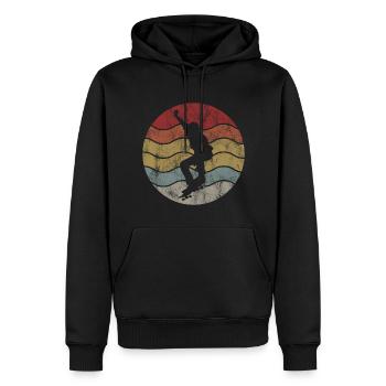 Skateboard Skateboarder Skater Skate Skateing - Männer Premium Bio Hoodie - Schwarz - Vorne - Nico (187cm)