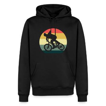 BMX Vélo Vélo Rétro Cadeau Vélo Motocross - Sweat à capuche Premium bio Homme - noir - Devant - Nico (187cm)