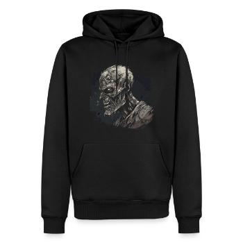 Zombie Halloween Horror Monster - Männer Premium Bio Hoodie - Schwarz - Vorne - Nico (187cm)
