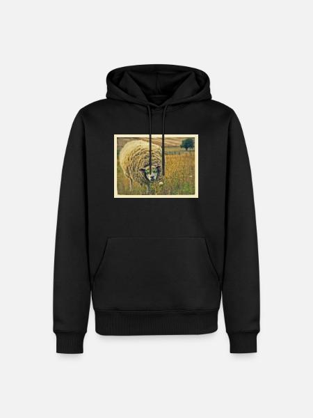 sheep - Men’s Premium Organic Hoodie - black