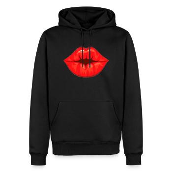 ficken - Männer Premium Bio Hoodie - Schwarz - Vorne - Nico (187cm)