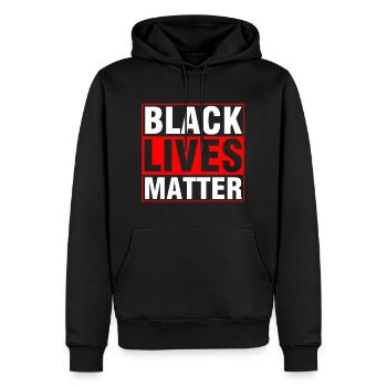 Black Lives Matter, Black Lives Matter - Männer Premium Bio Hoodie - Schwarz - Vorne - Nico (187cm)