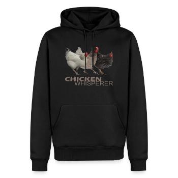 Chicken Whisperer - Männer Premium Bio Hoodie - Schwarz - Vorne - Nico (187cm)