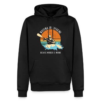 Whitewater Kayaking Because Murder Is Wrong - Männer Premium Bio Hoodie - Schwarz - Vorne - Nico (187cm)