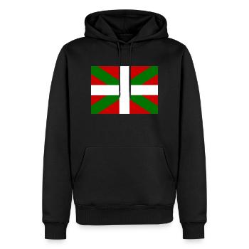 Baskenland - Männer Premium Bio Hoodie - Schwarz - Vorne - Nico (187cm)