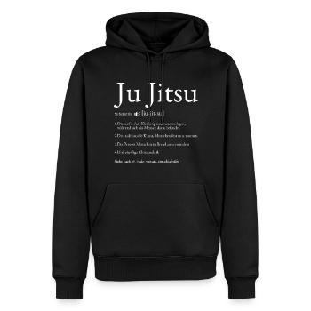 Jujutsu Wörterbuch Eklärung Humor - Männer Premium Bio Hoodie - Schwarz - Vorne - Nico (187cm)