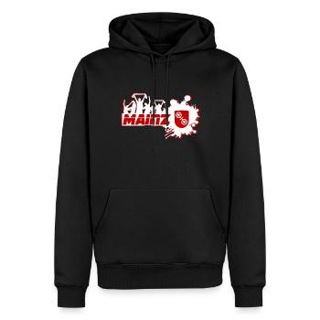 Mainz Fußball Fan - Männer Premium Bio Hoodie - Schwarz - Vorne - Nico (187cm)