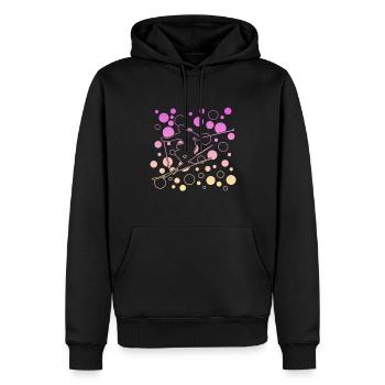 Ski - Männer Premium Bio Hoodie - Schwarz - Vorne - Nico (187cm)