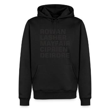 Mayfair Witches Character - Men’s Premium Organic Hoodie - black - Front - Nico (187cm)