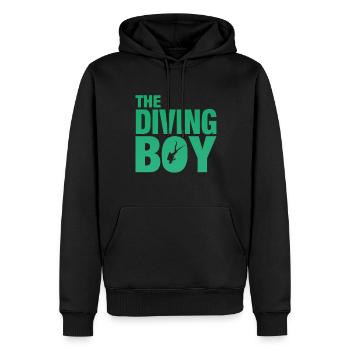 Diving, Taucher, Spruch - Männer Premium Bio Hoodie - Schwarz - Vorne - Nico (187cm)
