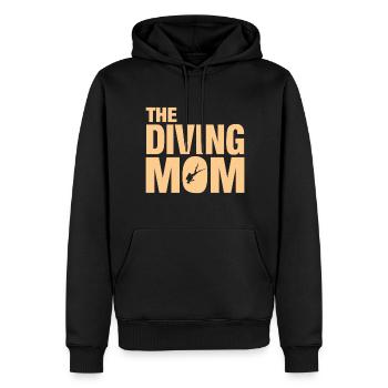 Diving Woman, The Diving Mom - Männer Premium Bio Hoodie - Schwarz - Vorne - Nico (187cm)