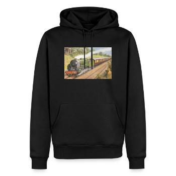 Bournemouth Belle - Sweat à capuche Premium bio Homme - noir - Devant - Nico (187cm)