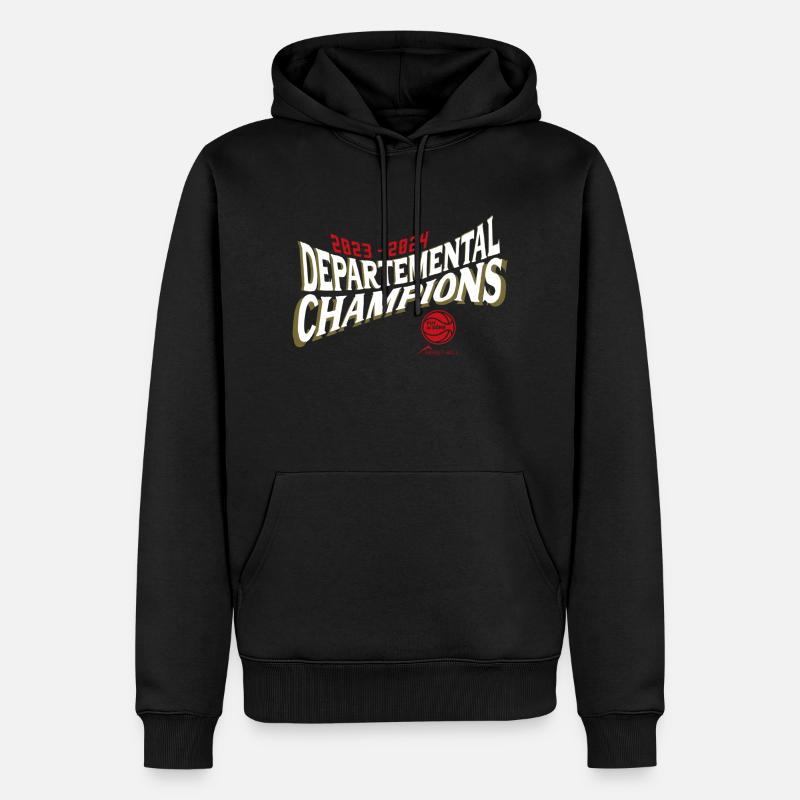 Puy de Dôme CHAMPS - Sweat à capuche Premium bio Homme - noir