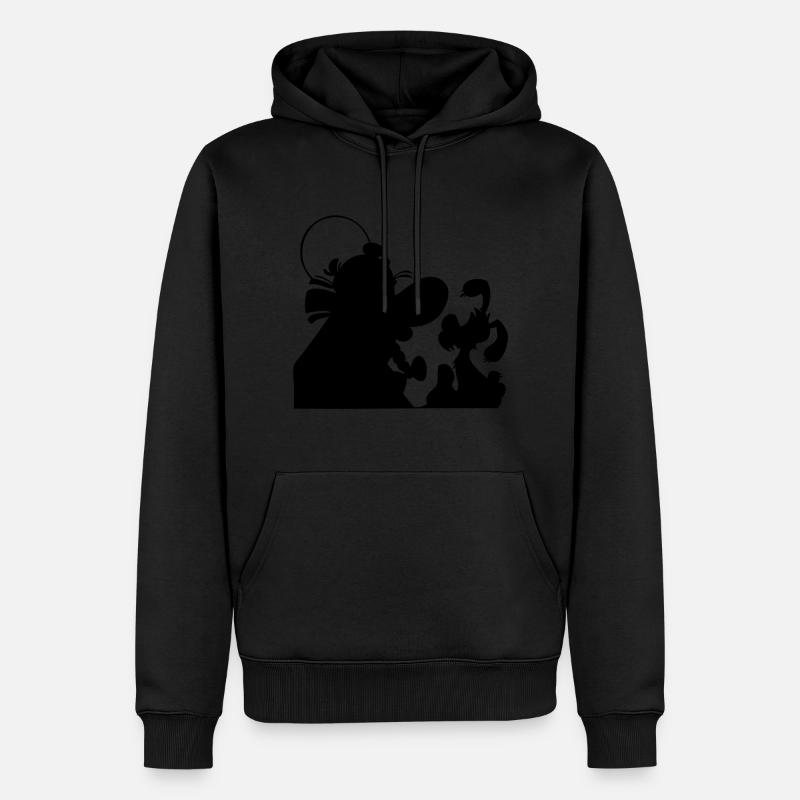 Asterix & Obelix - Obelix avec Idefix ombre - Sweat à capuche Premium bio Homme - undefined