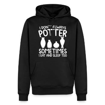 Töpfern Töpferei Ton Töpfer Keramik Keramiker Lehm - Männer Premium Bio Hoodie - Schwarz - Vorne - Nico (187cm)